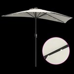 vidaXL Parasol de jardin Couleur sable 294 x 150 x 223 cm tissu