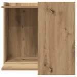 vidaXL Meuble de bac à litière pour chat chêne artisanal 53x53x51 cm