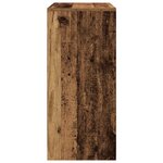 vidaXL Armoire à chaussures vieux bois 57x34x76 cm bois d'ingénierie