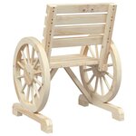 vidaXL Chaises de jardin lot de 2 58x58x78 5 cm bois de sapin massif