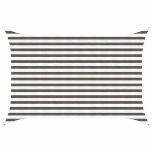 vidaXL Voile d'ombre 2 x 3 m HDPE Rectangulaire Gris clair et blanc