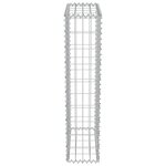 vidaXL Mur en gabion avec couvercles Acier galvanisé 50 x 20 x 100 cm