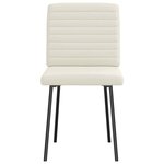 vidaXL Chaises à manger lot de 6 crème velours