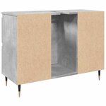 vidaXL Armoire salle de bain gris béton 80x33x60cm bois d'ingénierie