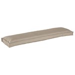 vidaXL Coussin pour banc taupe 150x40x8 cm en tissu Oxford.