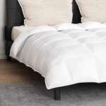 vidaXL Couette Other avec oreiller 3 Pièces Blanc 240 x 200 cm Bas