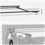 vidaXL Cadre de store rétractable électrique Anthracite 3 x 2 m Acier