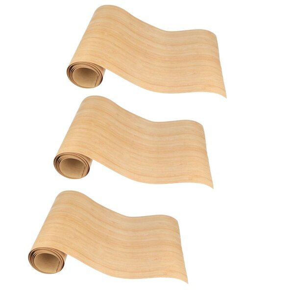 3 rubans de placage bois 20 x 125 cm