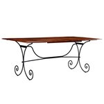 vidaXL Table de salle à manger Bois avec finition miel 200x100x76 cm