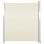 vidaXL Auvent latéral rétractable de patio 100x500 cm Crème
