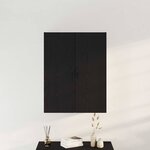 Armoire murale vidaXL Chêne noir 69 5x34x90 cm Bois reconstitué