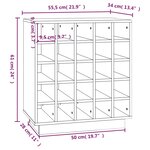 vidaXL Armoire à vin Blanc 55 5x34x61 cm Bois de pin massif