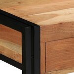 vidaXL Table console Marron 120 x 33 x 75 cm Bois d'acacia massif
