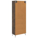 vidaXL Ensemble de Meubles 2 Pièces Chêne fumé 66 x 34 5 x 90 cm