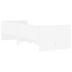 vidaXL Cadre de lit sans matelas blanc 75x190 cm