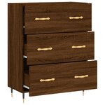 vidaXL Buffet chêne marron 69 5x34x90 cm bois d'ingénierie
