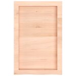 vidaXL Étagère murale 40x60x(2-4) cm bois de chêne massif non traité