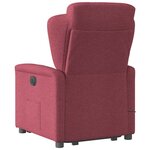 vidaXL Fauteuil inclinable de massage électrique Rouge bordeaux Tissu