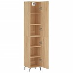 vidaXL Buffet haut Chêne sonoma 34 5x34x180 cm Bois d'ingénierie
