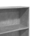 vidaXL Bibliothèque gris béton 60x30x152 cm bois d'ingénierie