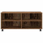 vidaXL Meuble TV Marron 90 x 35 x 35 cm Bois d'ingénierie