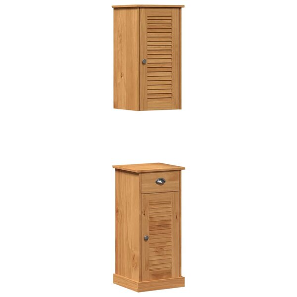 vidaXL Ensemble de mobilier de salle de bain avec tiroir 2 Pièces