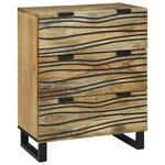 vidaXL Vaisselier 60x33 5x75 cm en bois de manguier massif