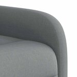 vidaXL Fauteuil inclinable Gris clair Tissu