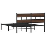 vidaXL Cadre de lit sans matelas avec tête de lit 150x200 cm