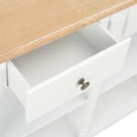vidaXL Table console Blanc 120x30x76 cm MDF
