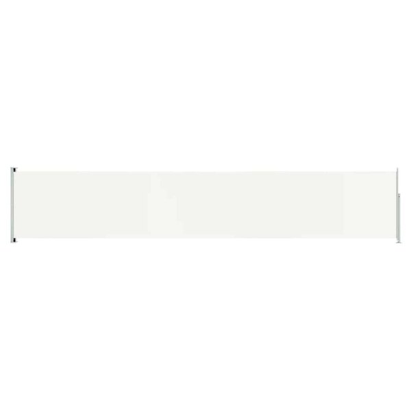 vidaXL Auvent latéral rétractable de patio 117x600 cm Crème