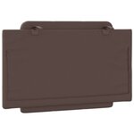 vidaXL Coussin de tête de lit marron 90 cm similicuir