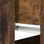 vidaXL Table console avec tiroirs chêne fumé 85 5x38 5x74 5 cm