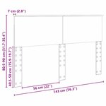 vidaXL Tête de lit Chêne artisanal 140 cm Bois d'ingénierie