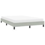 vidaXL Cadre de lit sans matelas gris clair 160x220 cm velours