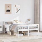 vidaXL Lit pour personne âgée avec tête de lit sans matelas 140x200 cm