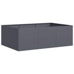 vidaXL Jardinière anthracite 120x80x40 cm acier