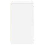 vidaXL Armoire latérale avec éclairage LED blanc bois d'ingénierie