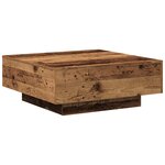 vidaXL Table basse Bois Ancien 80 x 80 x 31 cm