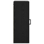vidaXL Meuble mural Chêne noir 34 5 x 34 x 90 cm Bois d'ingénierie