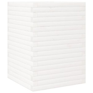vidaXL Jardinière blanc 50x50x68 5 cm bois de pin massif