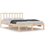 vidaXL Cadre de lit sans matelas bois massif de pin 160x200 cm