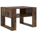 vidaXL Table basse Chêne fumé 66 x 53 x 45 cm Bois d'ingénierie