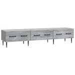 vidaXL Meuble TV Sonoma gris 147 x 34 5 x 30 cm Bois d'ingénierie