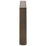 vidaXL Pieds de table basse en forme de V  2 pièces  acier naturel  50 x (30-31 3) cm