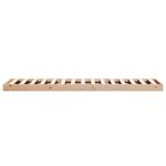 vidaXL Cadre de lit surélevé Naturel 90 x 220 cm Bois de pin massif