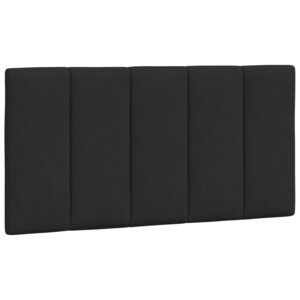vidaXL Coussin de tête de lit noir 100 cm velours