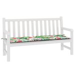 vidaXL Coussin de banc de jardin multicolore 150x50x4 cm tissu oxford