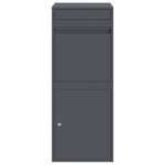 vidaXL Boîte de dépôt de colis Anthracite 41 x 38 x 103 cm Acier