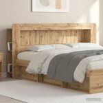 vidaXL Cabinet de Tête de Lit Chêne artisanal 180 cm Bois d’ingénierie